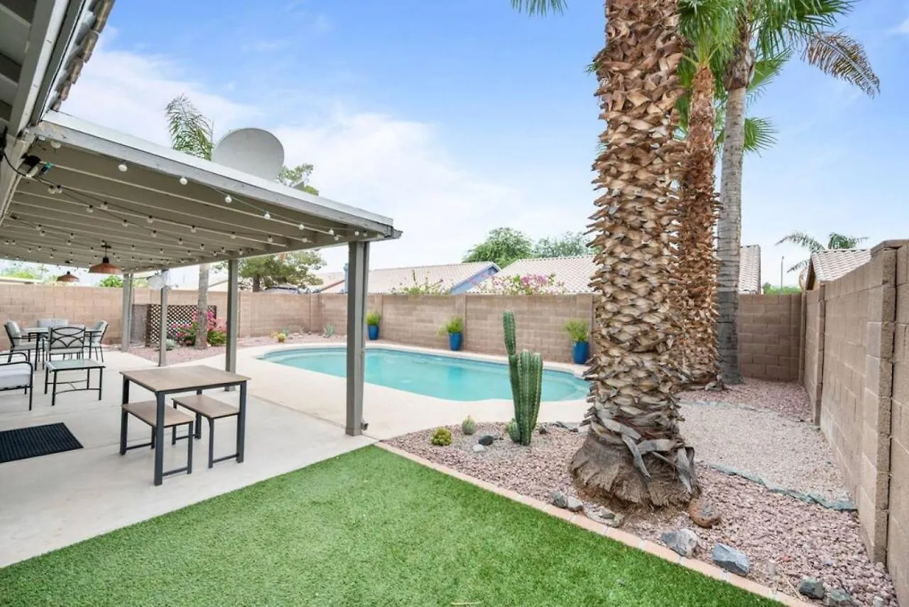Feriehus Sunkissed Private Pool 3Br Oasis W Outdoor Lounge Villa Phoenix USA
